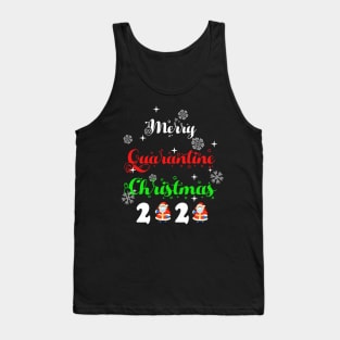 merry quarantine christmas Tank Top